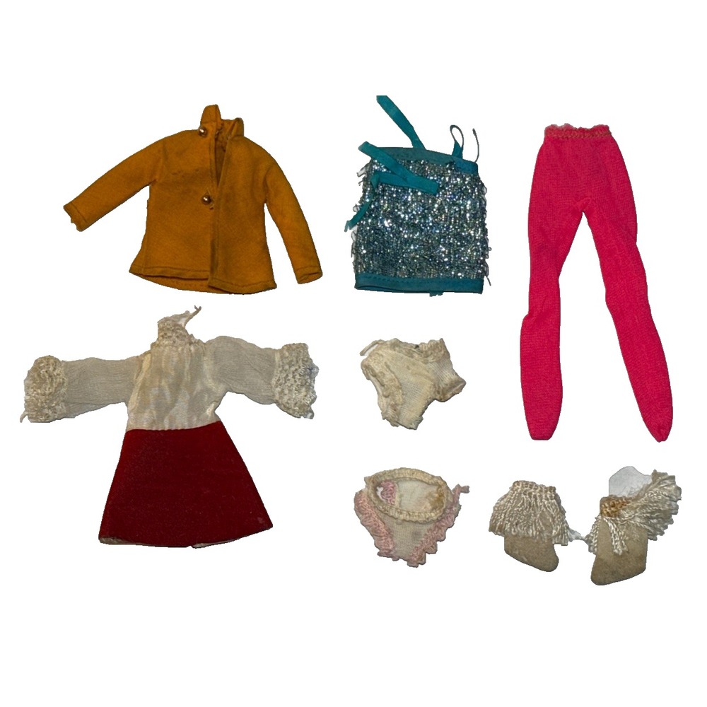 Vintage 1970s Topper Dawn Doll Clothing Lot 8 Pieces BD6-1